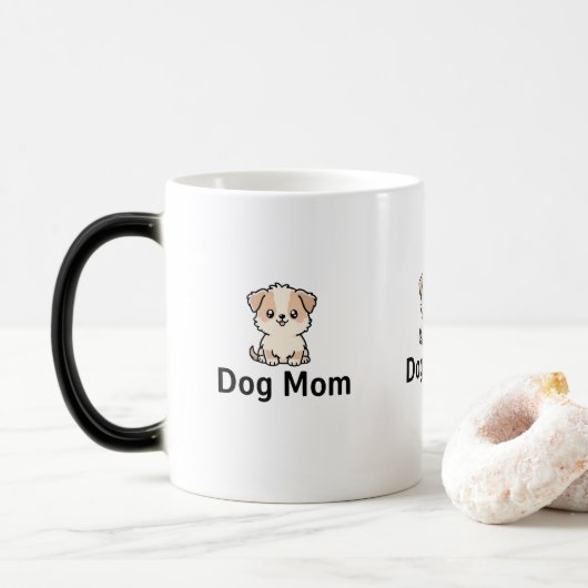 Mug Magique Cute Puppy Dog Mom (Avec donut)