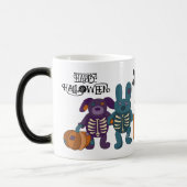 Mug Magique Cute Skeleton Animaux et Halloween Citrouille (Gauche)