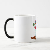Mug Magique Cute Skiing Snowman Illustration (Gauche)