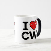 Mug Magique CW Thérapie continue de vague amour (Devant droit)