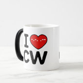 Mug Magique CW Thérapie continue de vague amour (Devant gauche)