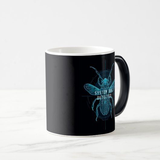 Mug Magique Cyber Tech Bug Blueprint Software Engineer (Devant droit)