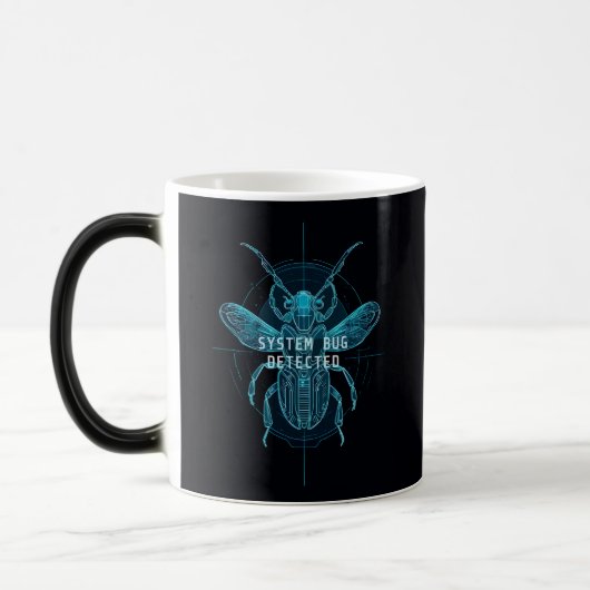 Mug Magique Cyber Tech Bug Blueprint Software Engineer (Gauche)