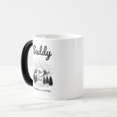Mug Magique Daddy Kids Noms Fête des pères moderne Script (Devant gauche)