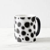 Mug Magique dalmate mignon points noir et blanc poster de anim (Devant droit)