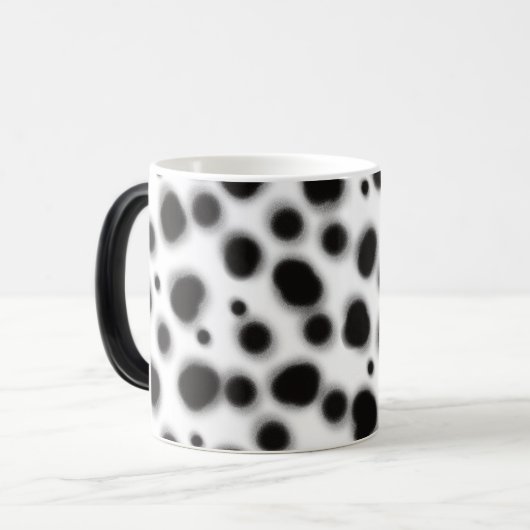 Mug Magique dalmate mignon points noir et blanc poster de anim (Devant gauche)