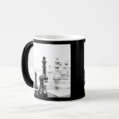 Mug Magique Damier noir et blanc (Devant gauche)