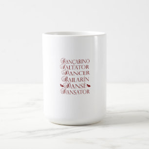 Mug Magique Danseur en plusieurs langues Roumain Portugais