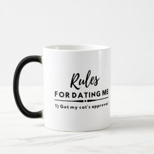 Mug Magique Date Chemise de nuit, Règles de Dîner Drôle, Règle