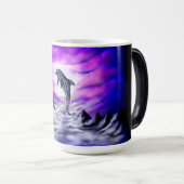 Mug Magique Dauphin clair de lune (Devant droit)