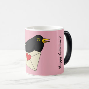 Mug Magique De Blackbird avec amour   Ajouter votre texte