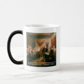 Mug Magique Déclaration d'indépendance & Citation de Ben Frank (Gauche)