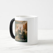 Mug Magique Déclaration d'indépendance et Citation Ben Frankli (Devant gauche)