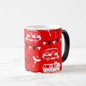 Mug Magique Décor camping Caravan (Devant droit)