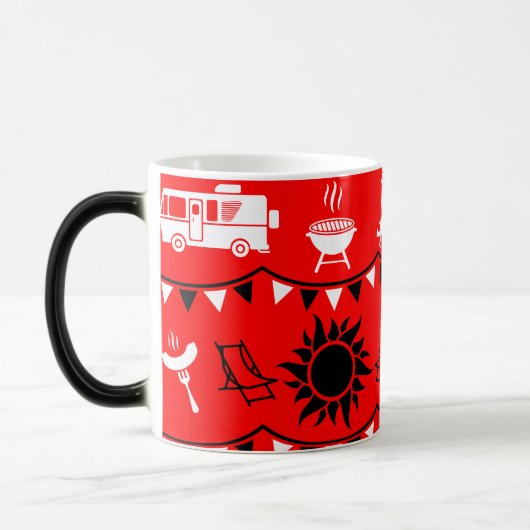 Mug Magique Décor camping Caravan (Gauche)