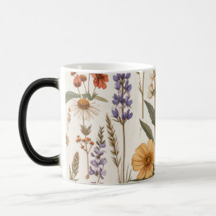 Mug Magique Décor floral avec fleurs des champs