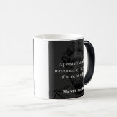 Mug Magique Définir une valeur : Marcus Aurelius sur les valeu (Devant droit)