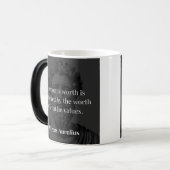 Mug Magique Définir une valeur : Marcus Aurelius sur les valeu (Devant gauche)