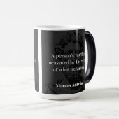 Mug Magique Définir une valeur : Marcus Aurelius sur les valeu (Devant droit)