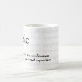 Mug Magique Définition de dictionnaire pour la MUSIQUE (Centre)
