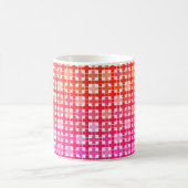 Mug Magique dégradé , dégradé à carreaux , ombre  (Centre)