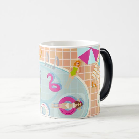 Mug Magique Des filles et des garçons du bikini jouant au jeu (Devant droit)