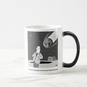 Mug Magique Désastre drôle de météore frappant la Terre