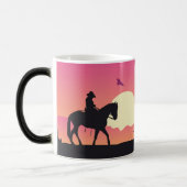 Mug Magique Desert Cowboy Ride - Sunset Silhouette (Gauche)