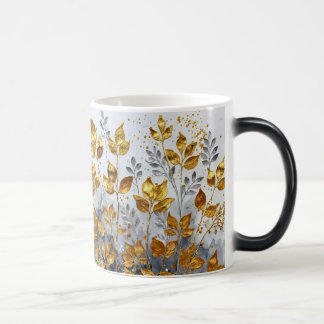 Mug Magique Design Feuille d'or décoratif #1