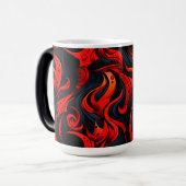 Mug Magique Design rouge et noir (Devant gauche)