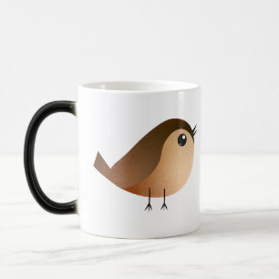 Mug Magique Dessin animé d'oiseau moineau