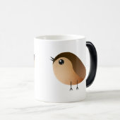 Mug Magique Dessin d'Oiseau de Bruant (Devant droit)