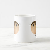 Mug Magique Dessin d'Oiseau de Bruant (Centre)