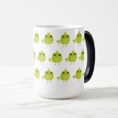 Mug Magique Dessin d'oiseau vert (Devant droit)