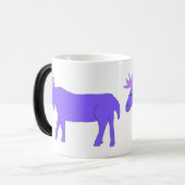 Mug Magique Deux muqueuses d'orignal pourpre (Devant gauche)