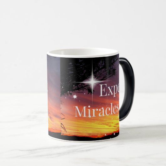 Mug Magique Devinez la citation Inspirationnelle Miracles Spar (Devant droit)