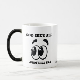 Mug Magique Dieu voit que tout est