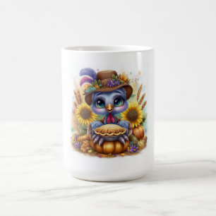 Mug Magique Dinde de l'automne mignonne