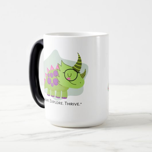 Mug Magique Dinosaure (Devant gauche)