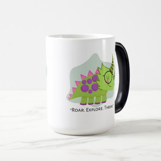 Mug Magique Dinosaure (Devant droit)