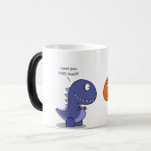 Mug Magique Dinosaures dans l'amour (Devant gauche)