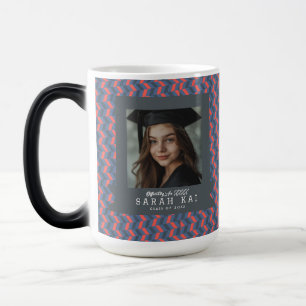 Mug Magique Diplômé avec impression chevron unique