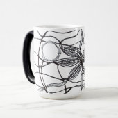 Mug Magique Diseño hecho a mano de líneas y flores (Devant gauche)