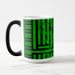 Mug Magique Distresssess Dark Sea vert doodle fleur rayé