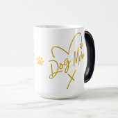 MUG MAGIQUE DOG MOM, COEUR D'OR (Devant droit)