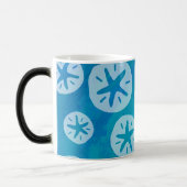 Mug Magique Dollar de sable blanc et Motif bleu (Gauche)