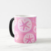 Mug Magique Dollar de sable blanc et rose (Devant gauche)