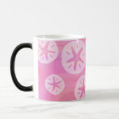 Mug Magique Dollar de sable blanc et rose (Gauche)