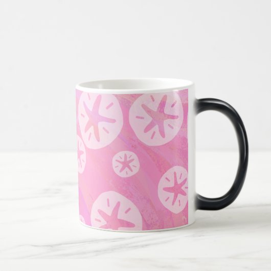 Mug Magique Dollar de sable blanc et rose (Droite)