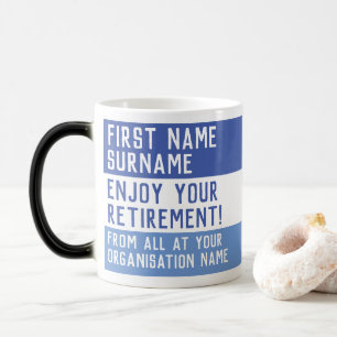 Mug Magique Don de retraite de collègues de travail.